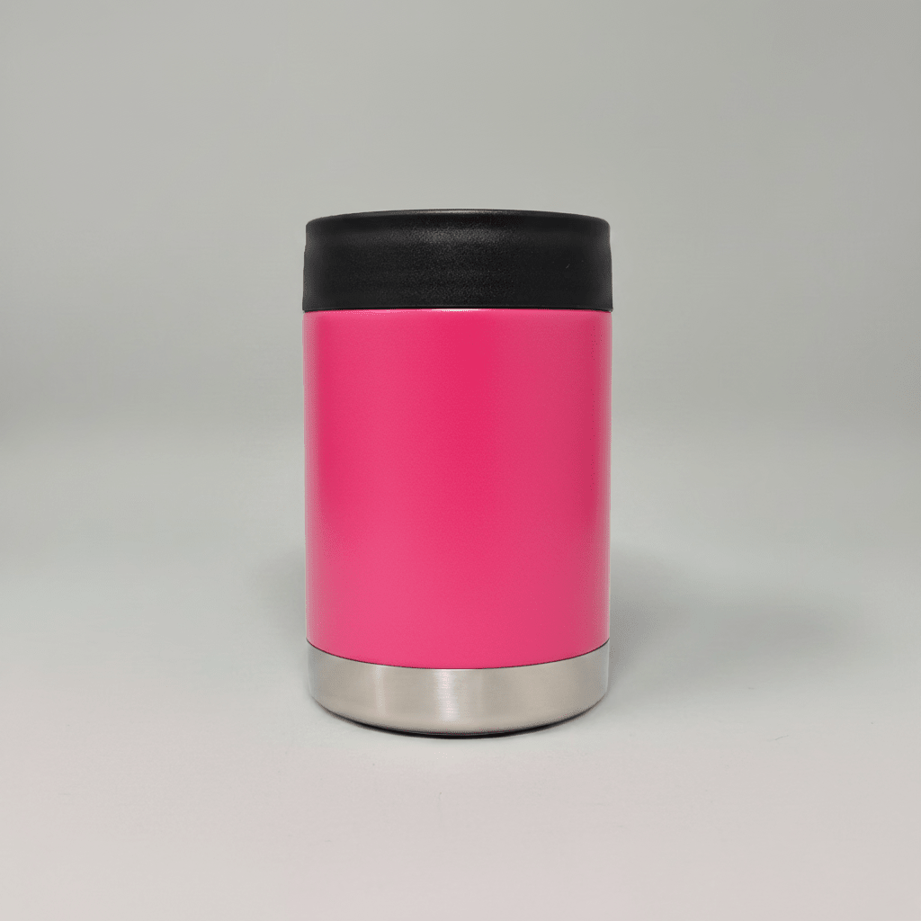 12oz Can Cooler - Hot Pink - LoneStar Adhesive