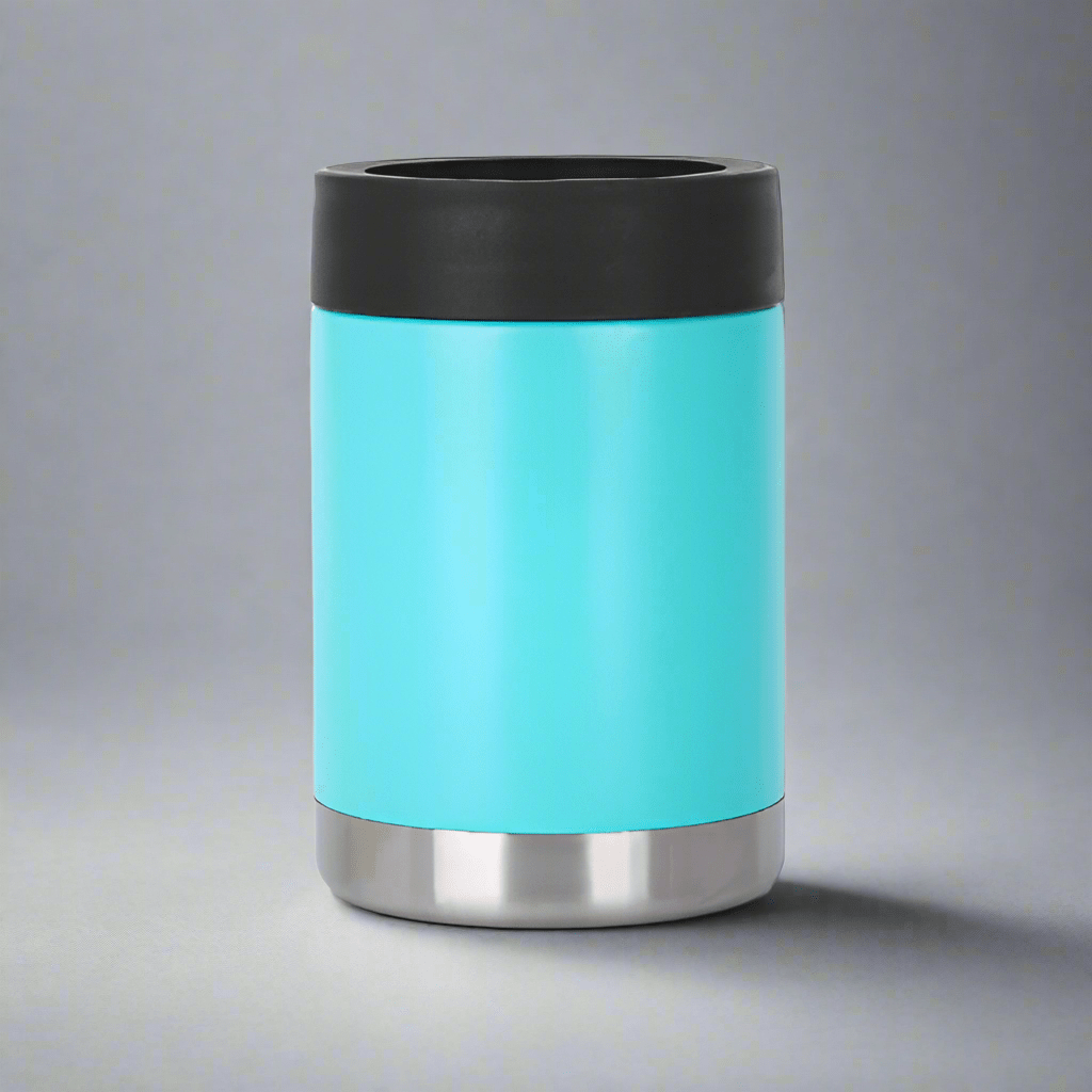 12oz Can Cooler - Turquoise - LoneStar Adhesive