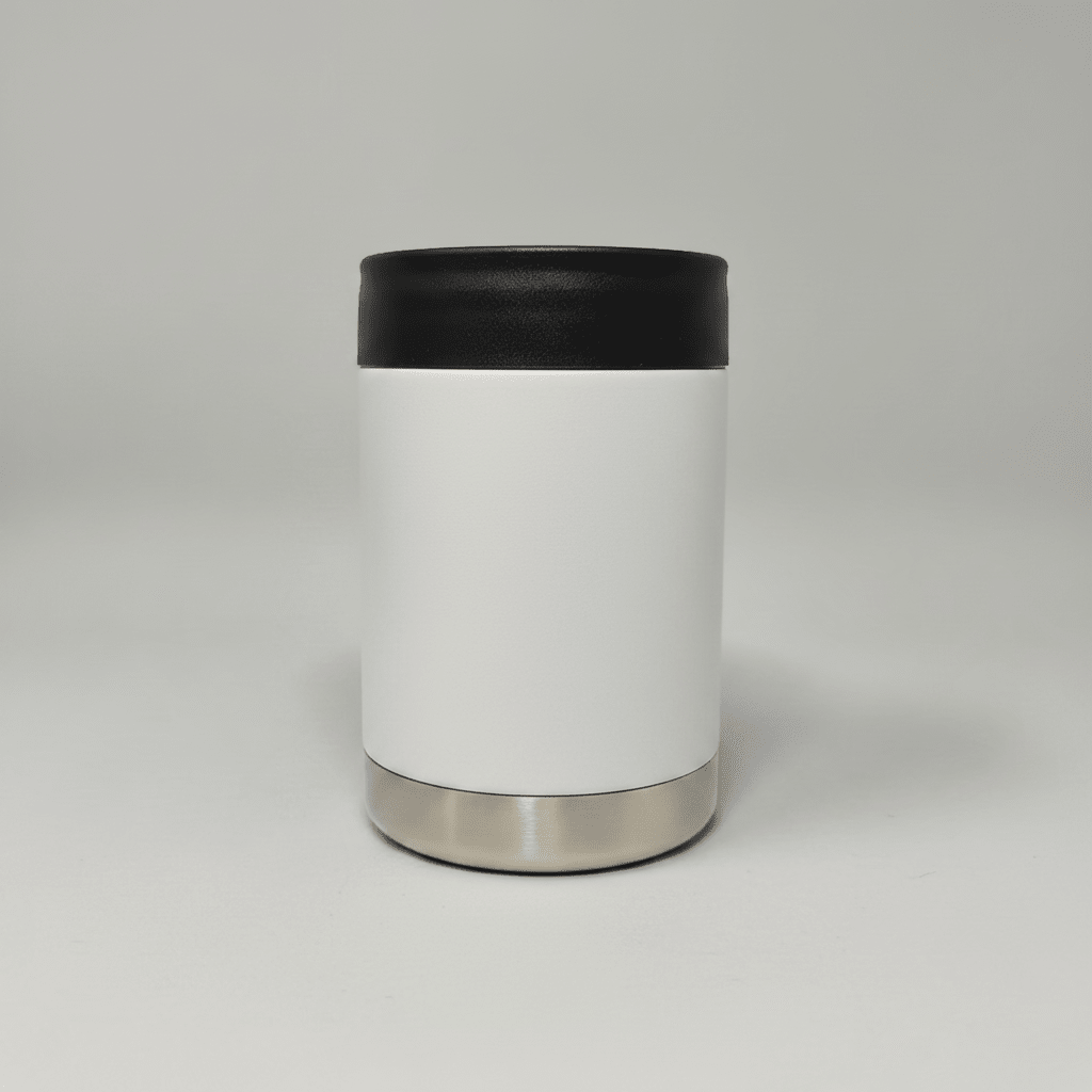 12oz Can Cooler - White - LoneStar Adhesive