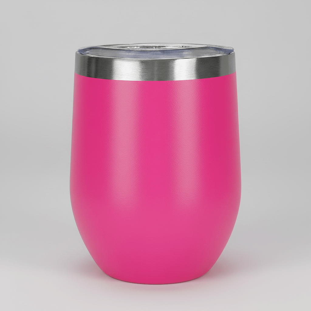 12oz Wine Tumbler - Hot Pink - LoneStar Adhesive