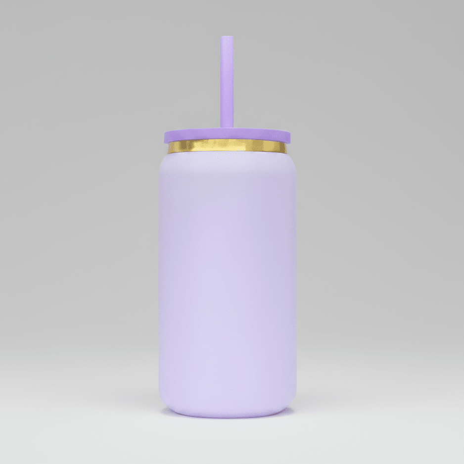 16oz Gold Plated Tumbler - Lavender - LoneStar Adhesive