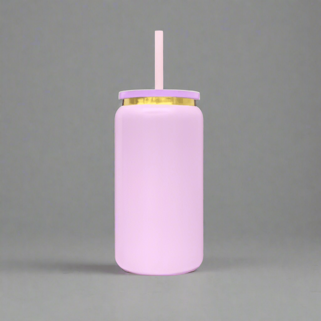 16oz Gold Plated Tumbler - Pink - LoneStar Adhesive