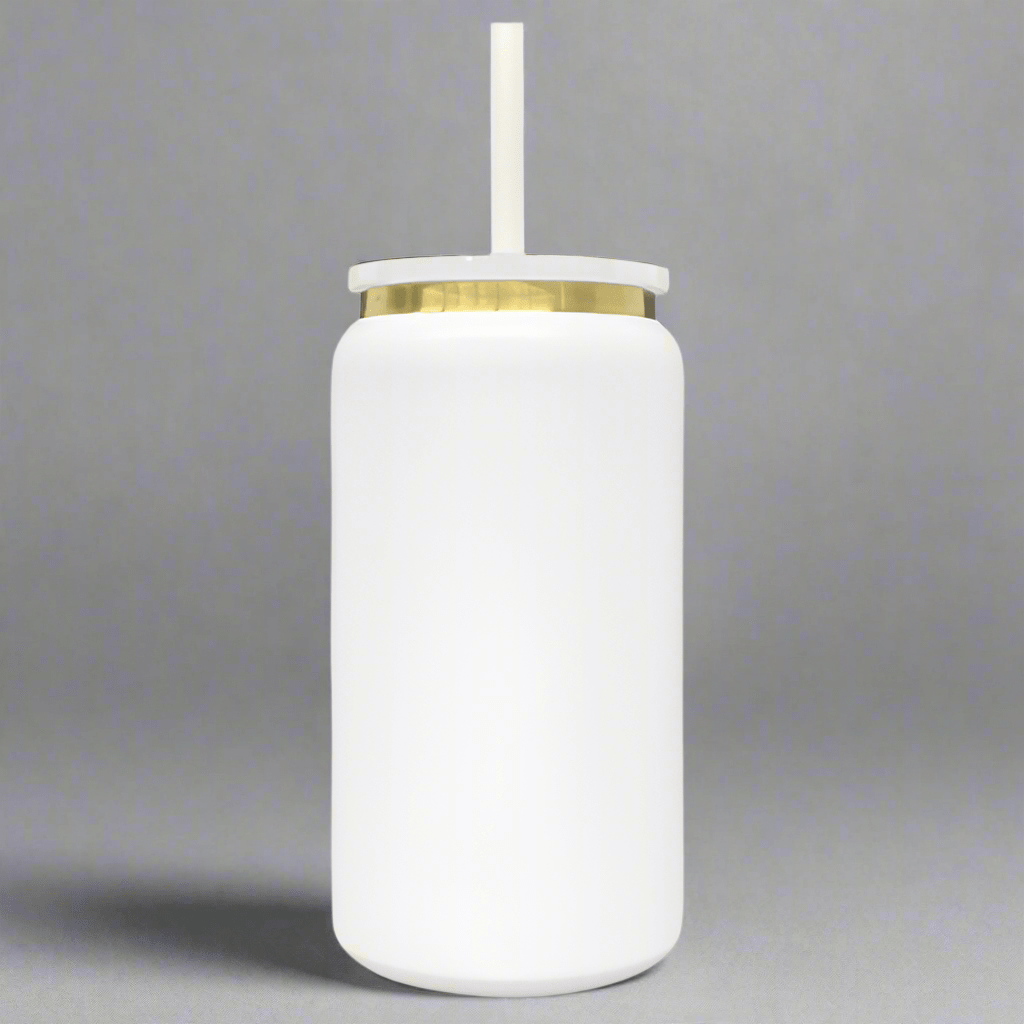 16oz Gold Plated Tumbler - White - LoneStar Adhesive