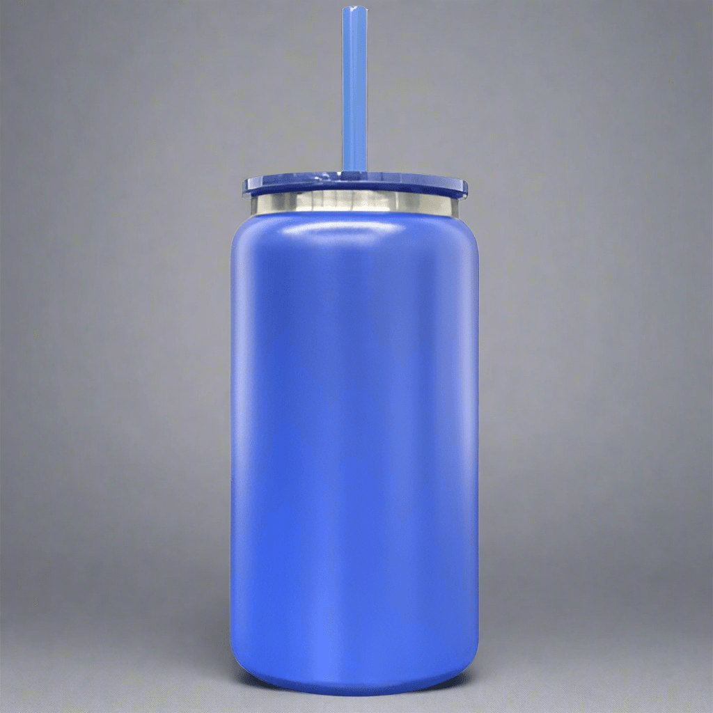 16oz Mirror Black Plated Tumbler - Blue - LoneStar Adhesive