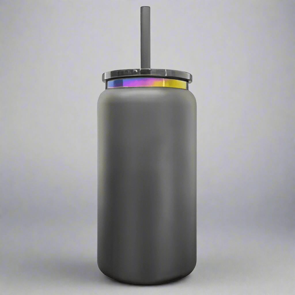 16oz Rainbow Plated Tumbler - Black - LoneStar Adhesive