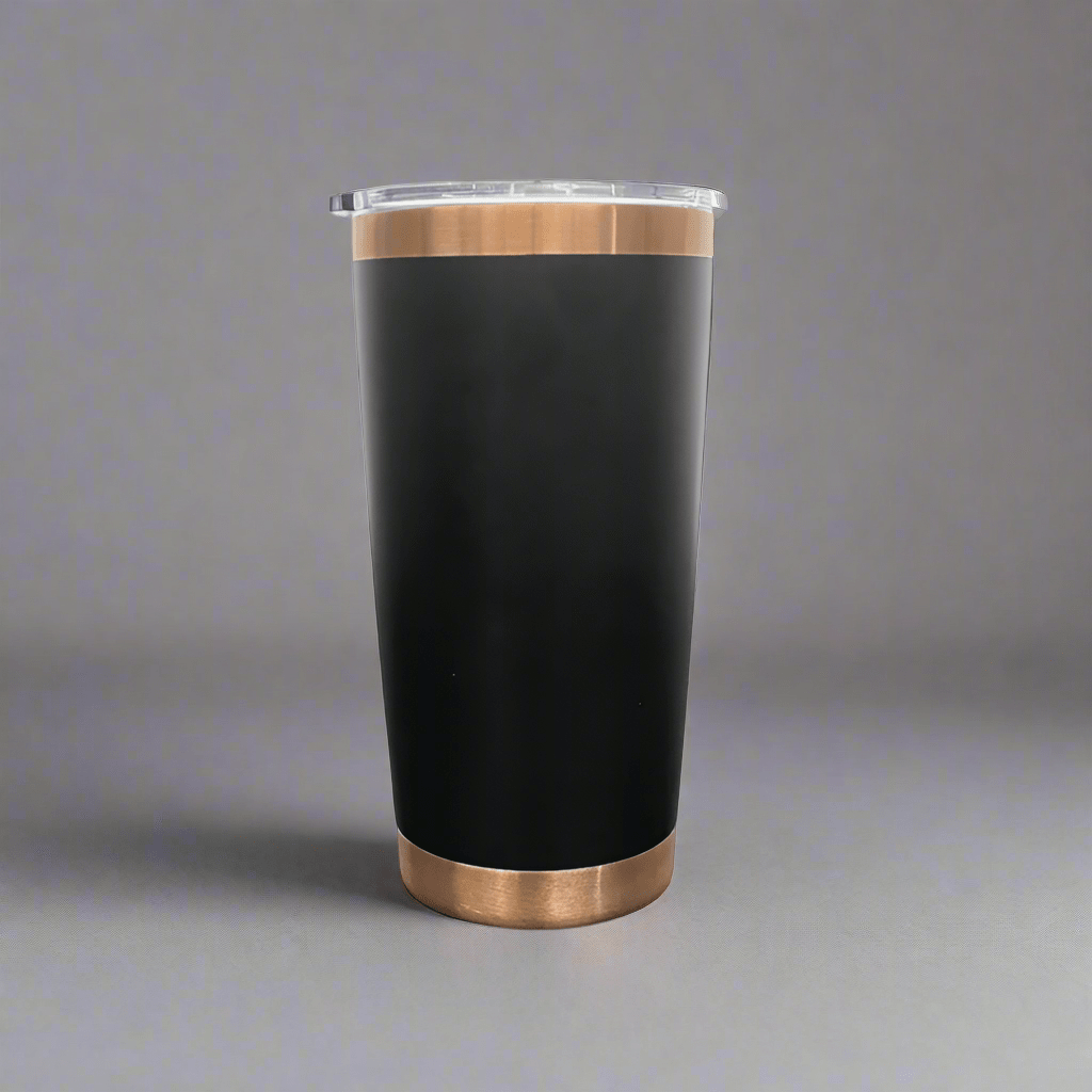 20oz Copper Plated Tumbler - Black - LoneStar Adhesive