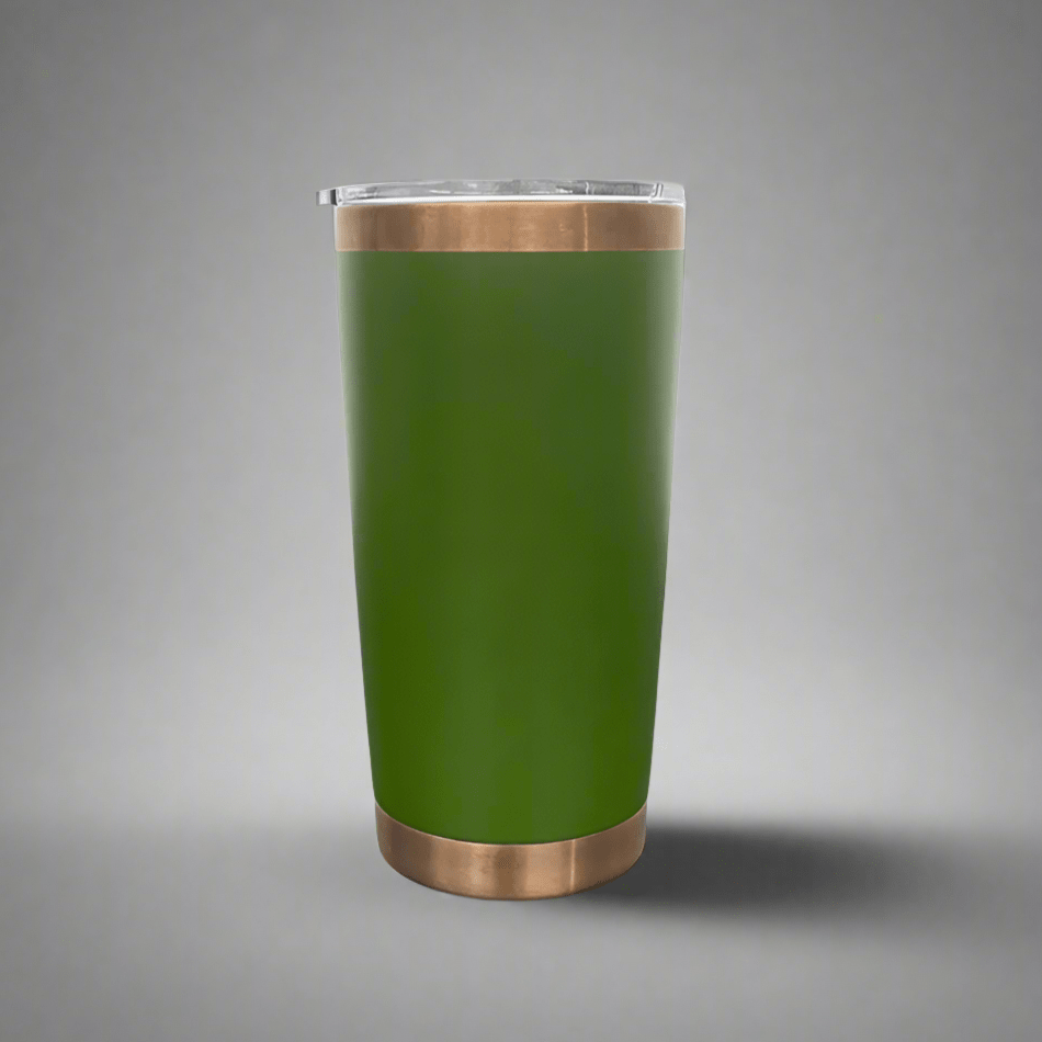 20oz Copper Plated Tumbler - Green - LoneStar Adhesive
