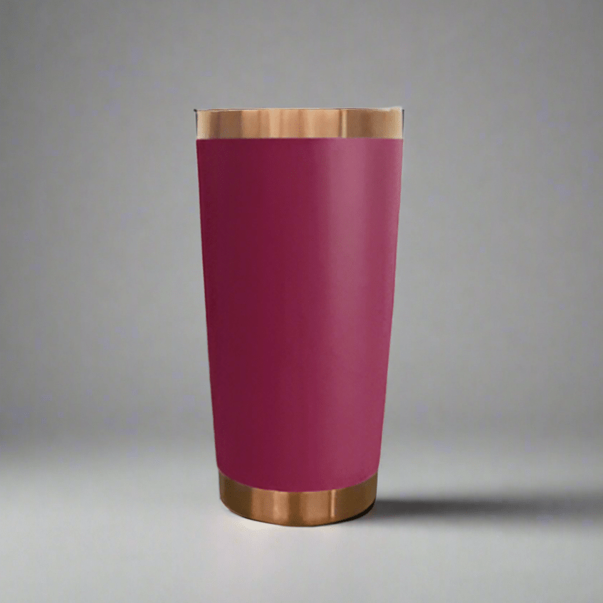 20oz Copper Plated Tumbler - Maroon - LoneStar Adhesive