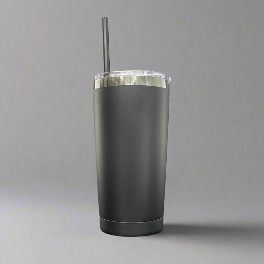 20oz Mirror Black Plated Tumbler - Black - LoneStar Adhesive