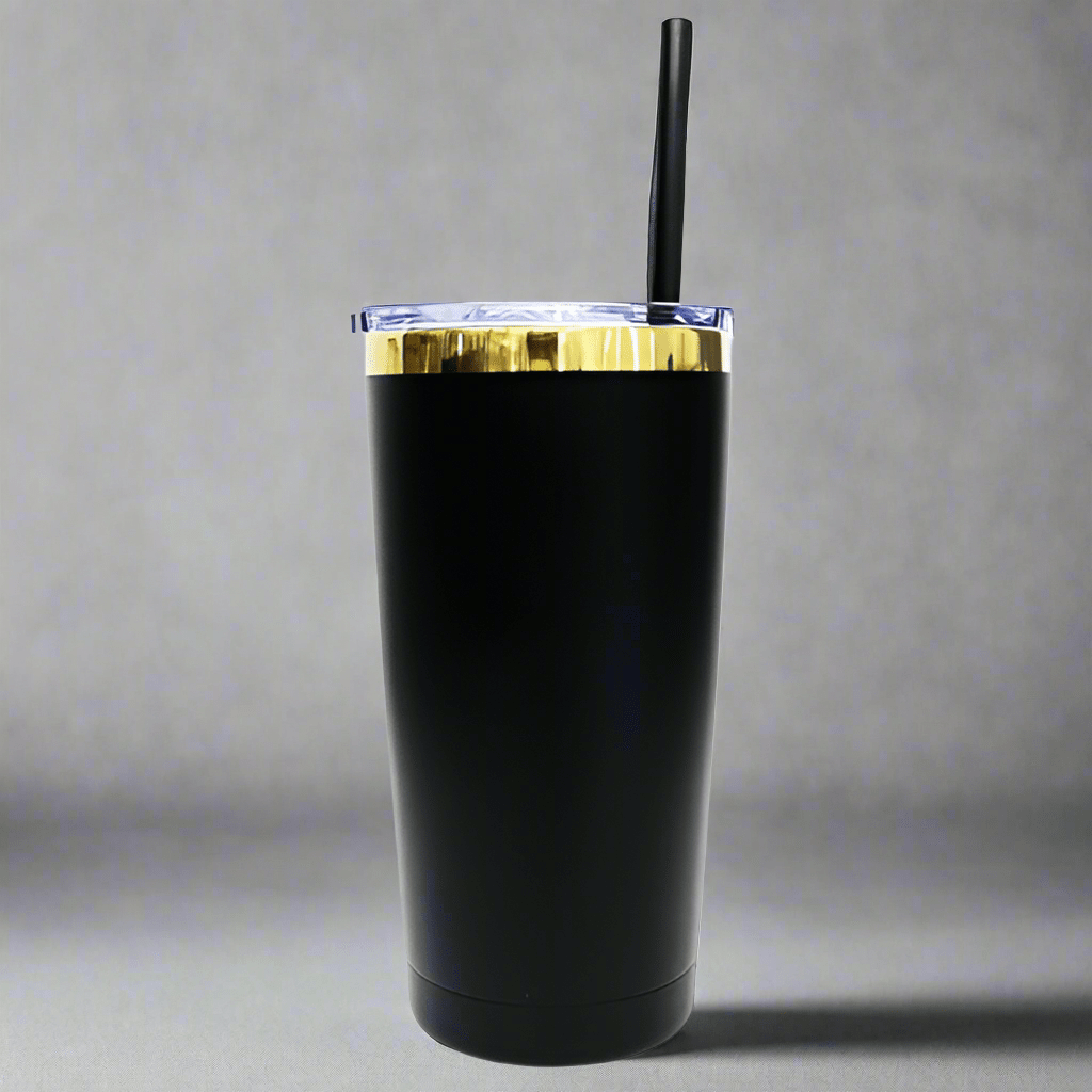 20oz Mirror Gold Plated Tumbler - Black - LoneStar Adhesive