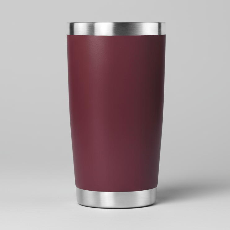 20oz Stainless Tumbler - Maroon - LoneStar Adhesive