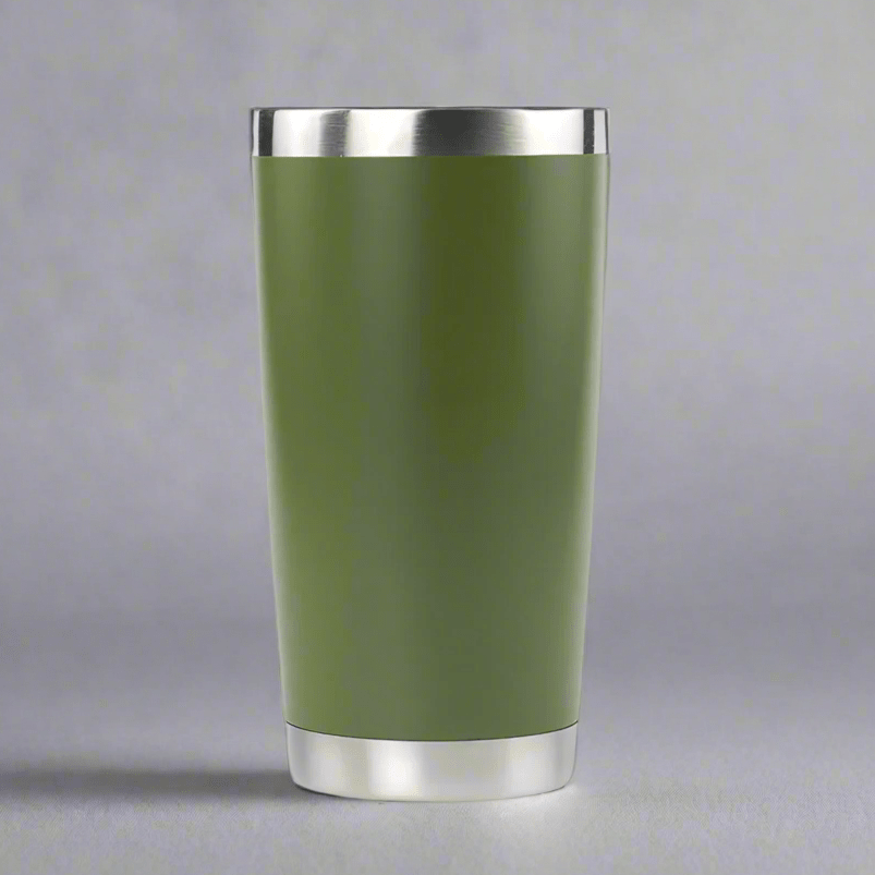 20oz Stainless Tumbler w/ Magnet Sliding Lid - Army Green - LoneStar Adhesive