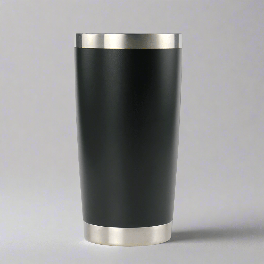 20oz Stainless Tumbler w/ Magnet Sliding Lid - Black - LoneStar Adhesive