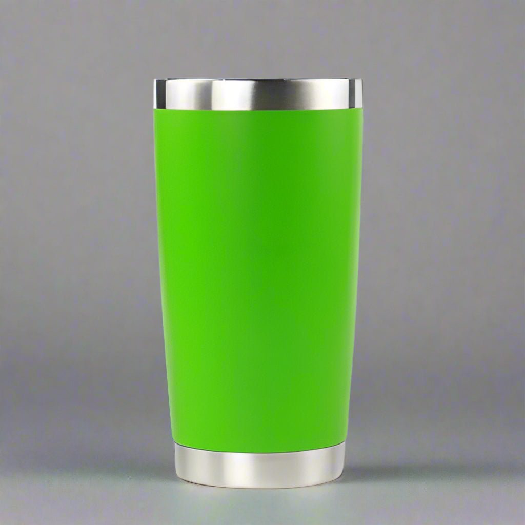 20oz Stainless Tumbler w/ Magnet Sliding Lid - Fruit Green - LoneStar Adhesive
