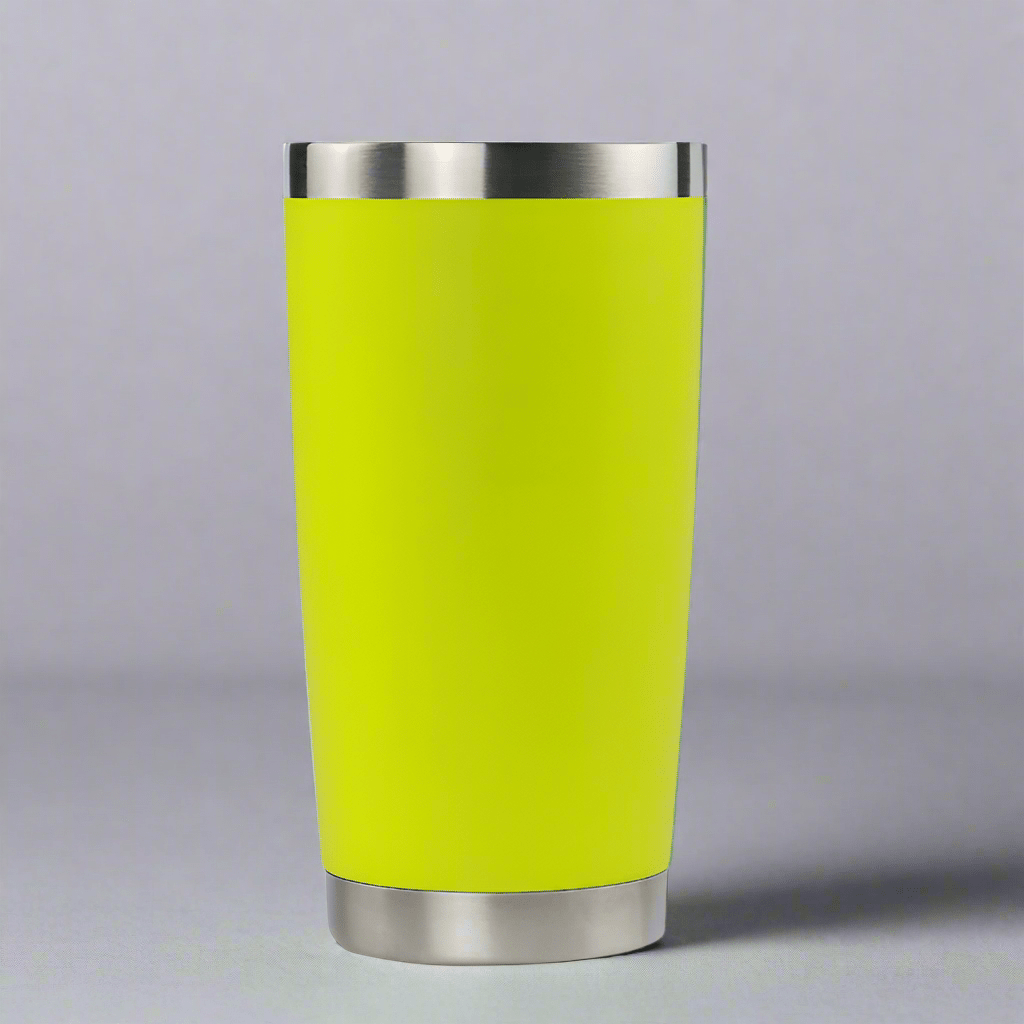 20oz Stainless Tumbler w/ Magnet Sliding Lid - Neon Green - LoneStar Adhesive