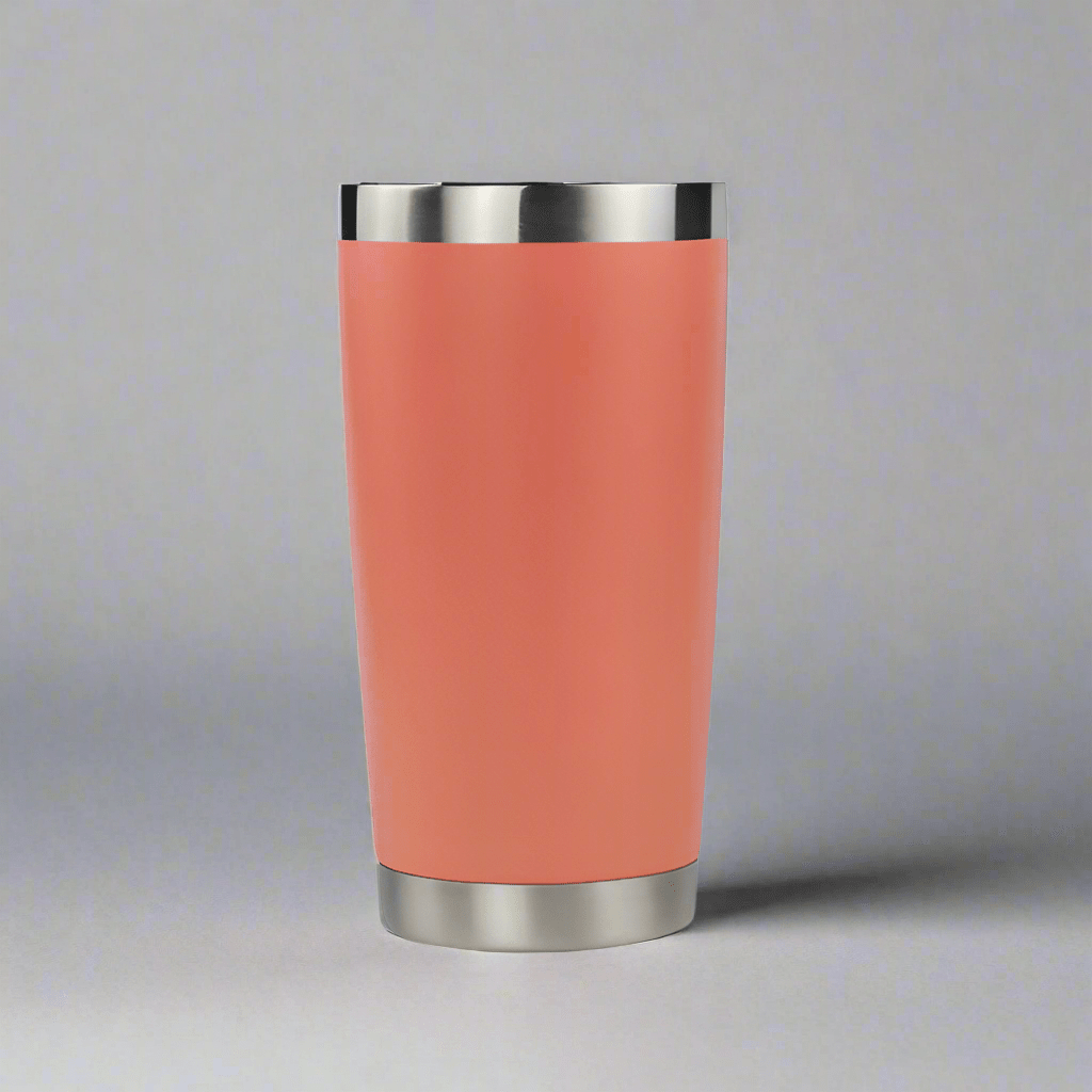 20oz Stainless Tumbler w/ Magnet Sliding Lid - Peach - LoneStar Adhesive