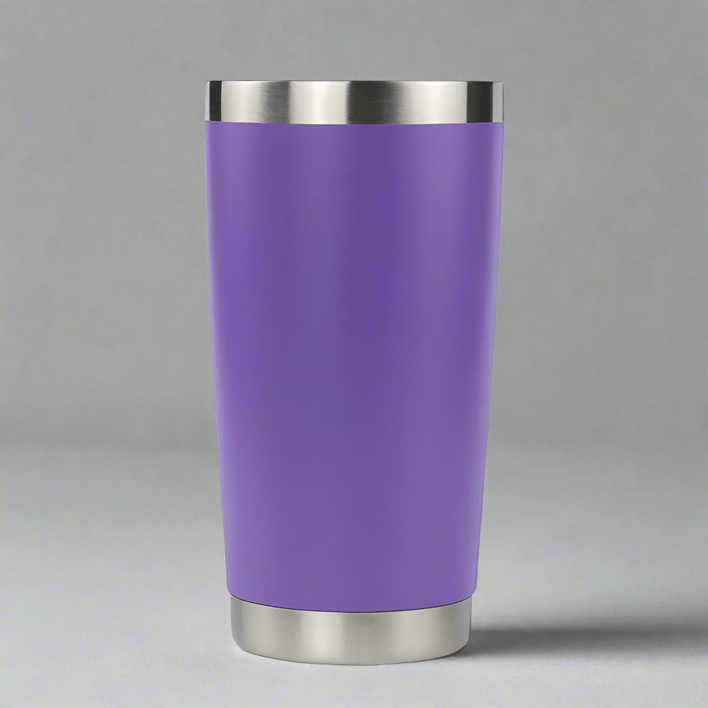 20oz Stainless Tumbler w/ Magnet Sliding Lid - Purple - LoneStar Adhesive