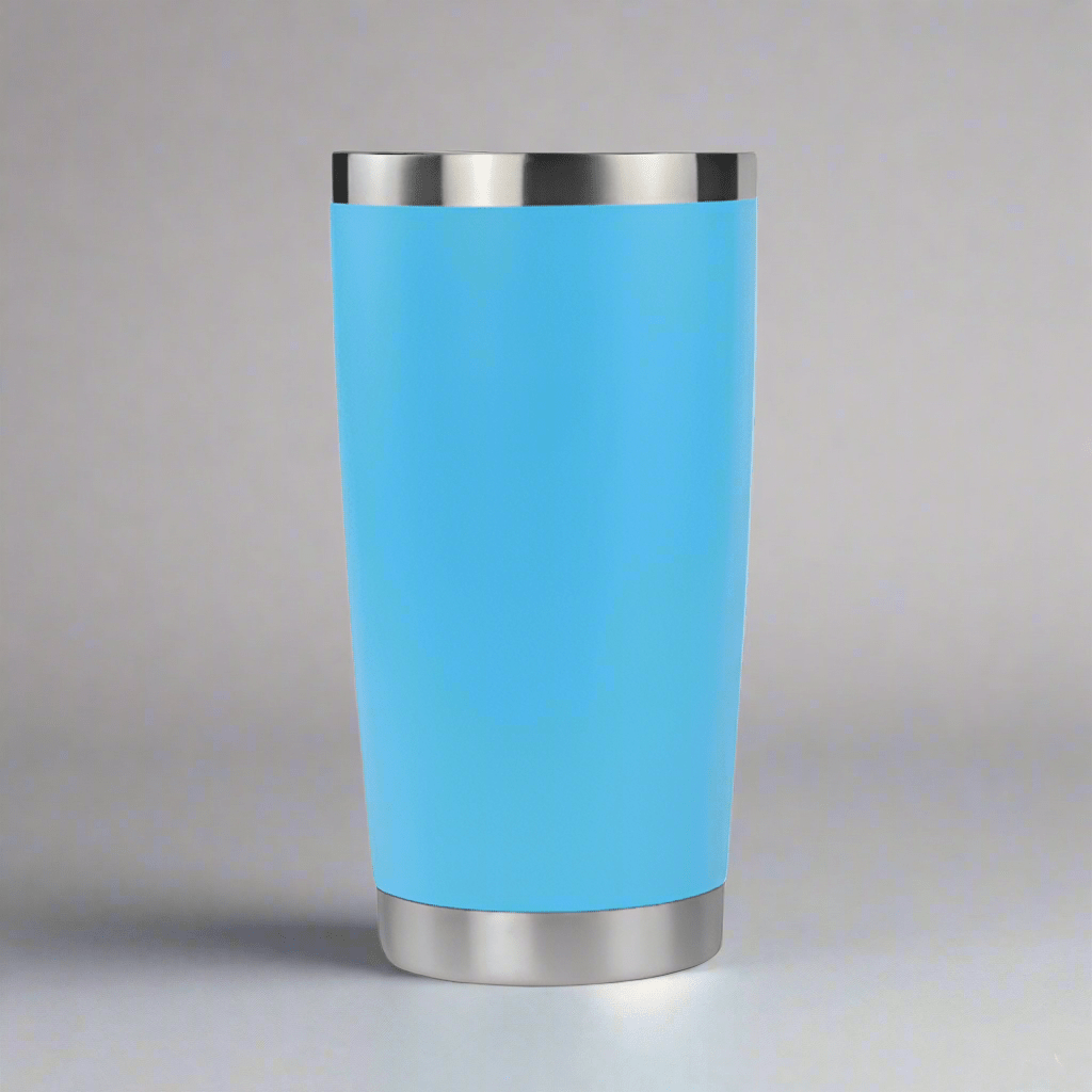 20oz Stainless Tumbler w/ Magnet Sliding Lid - Sky Blue - LoneStar Adhesive