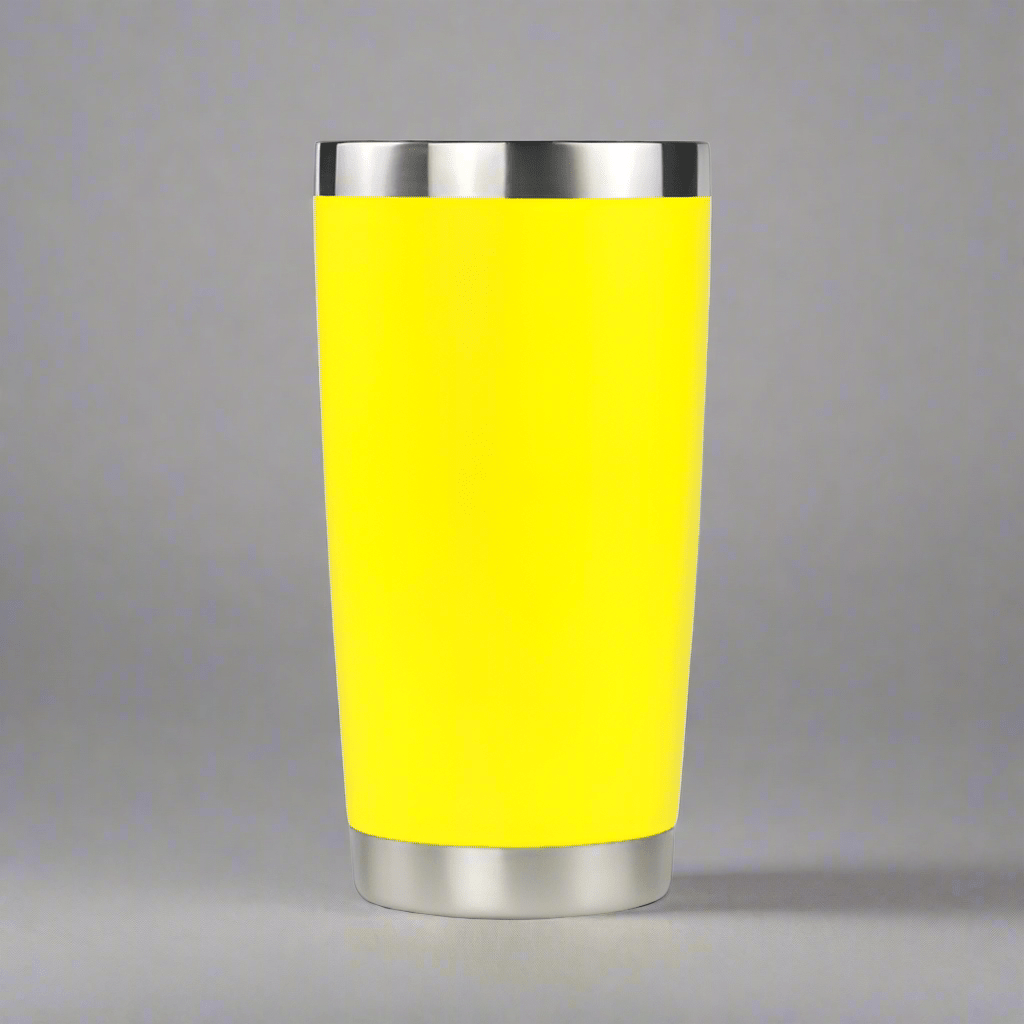 20oz Stainless Tumbler w/ Magnet Sliding Lid - Yellow - LoneStar Adhesive
