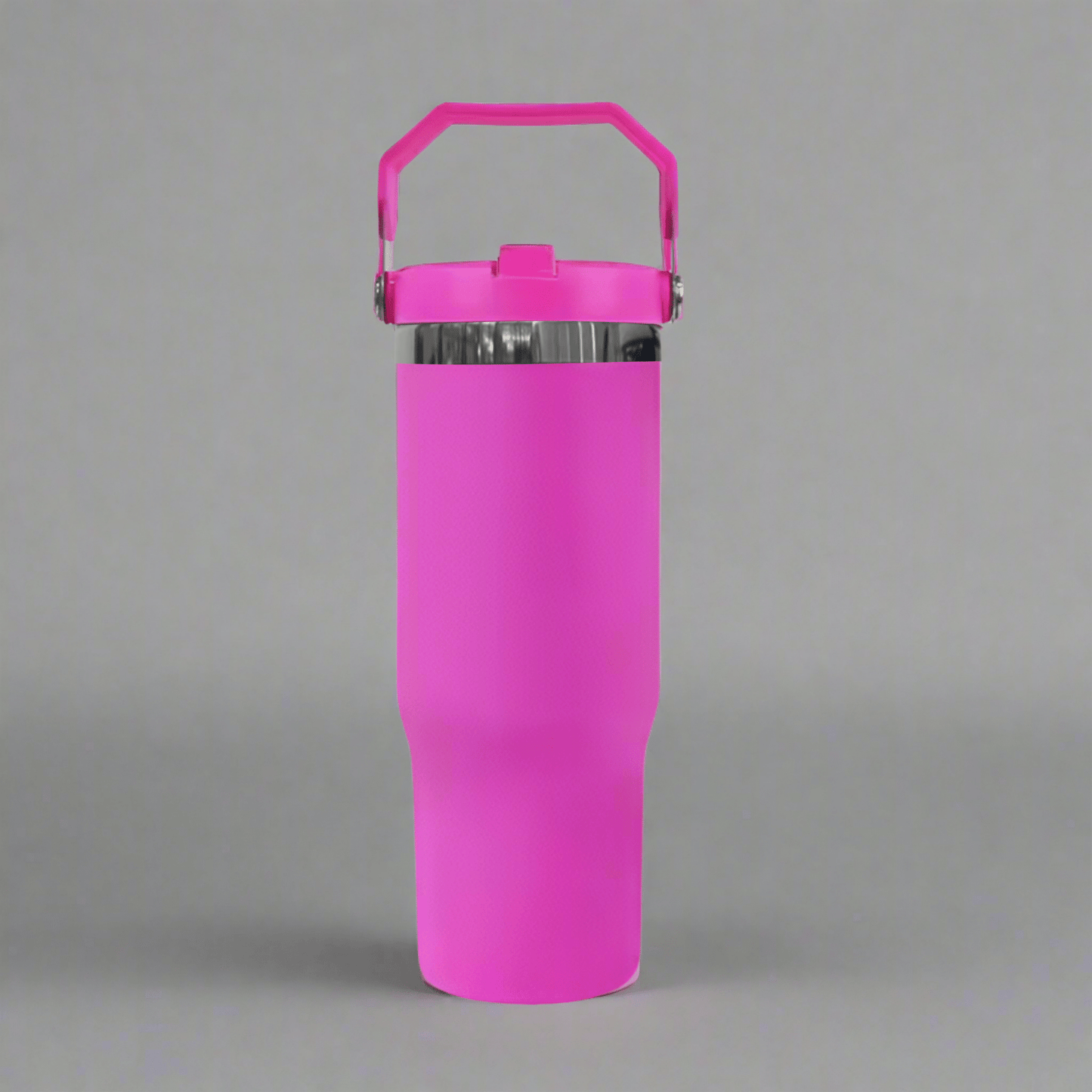 30oz Black Plated Flip Tumbler - Hot Pink - LoneStar Adhesive