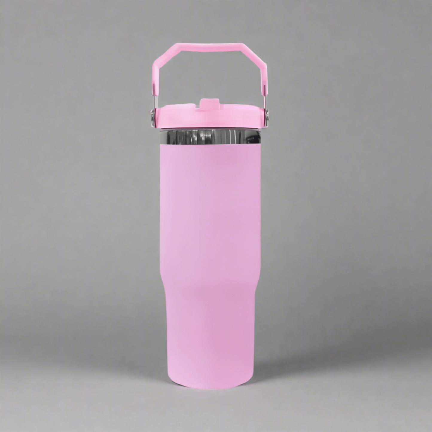 30oz Black Plated Flip Tumbler - Pink - LoneStar Adhesive