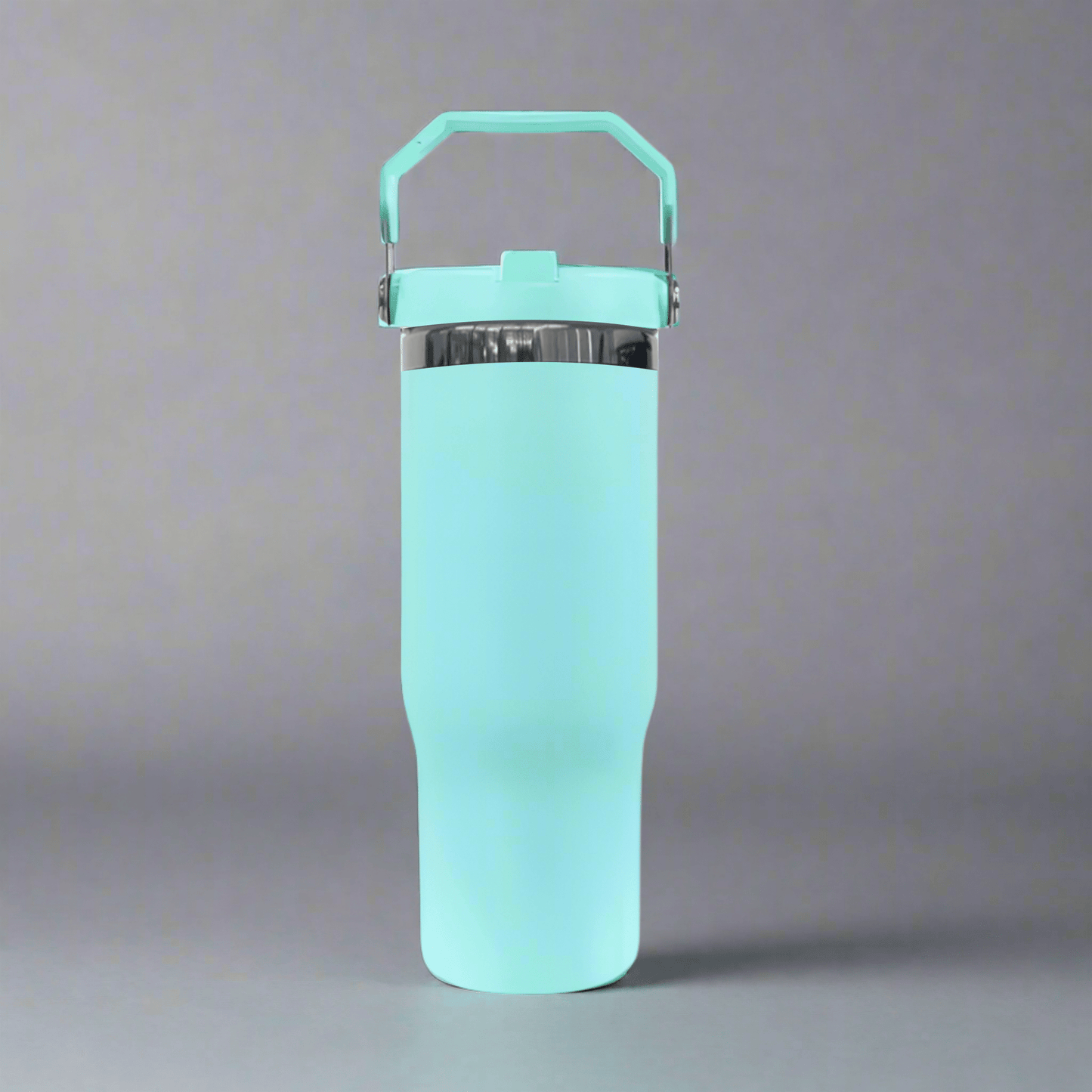 30oz Black Plated Flip Tumbler - Turquoise - LoneStar Adhesive