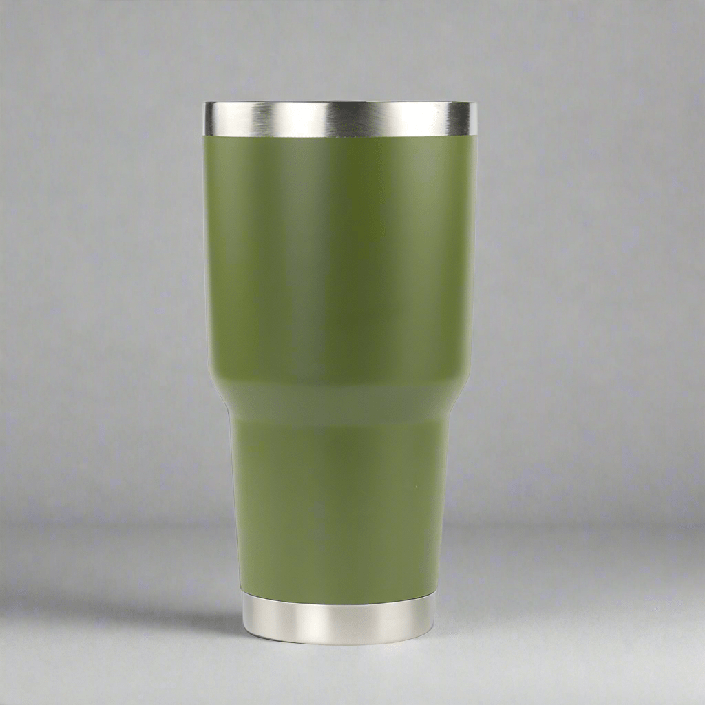 30oz Stainless Tumbler w/ Magnet Sliding Lid - Army Green - LoneStar Adhesive