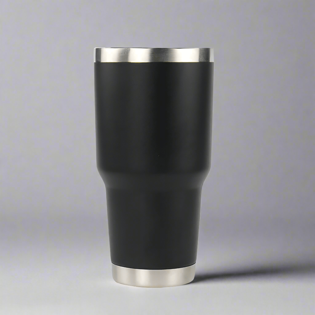 30oz Stainless Tumbler w/ Magnet Sliding Lid - Black - LoneStar Adhesive