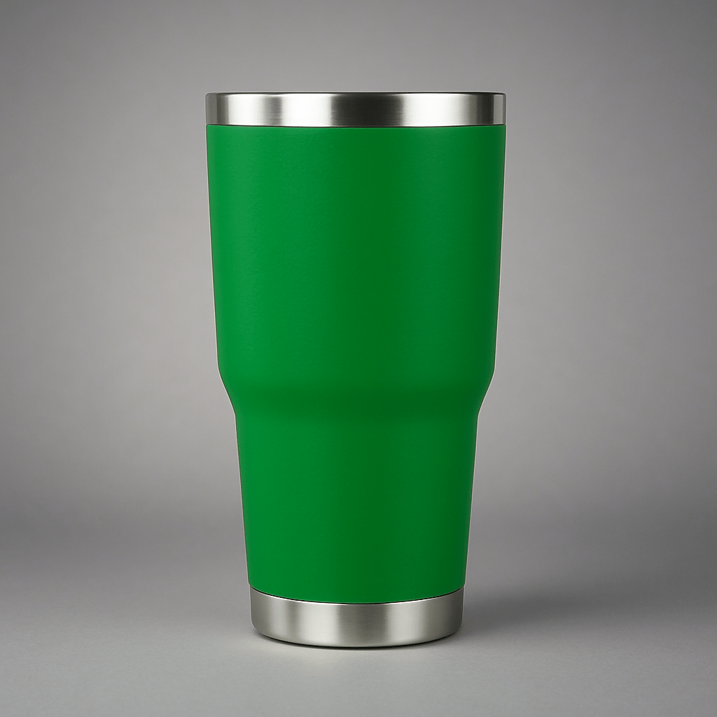 30oz Stainless Tumbler w/ Magnet Sliding Lid - Kelly Green - LoneStar Adhesive