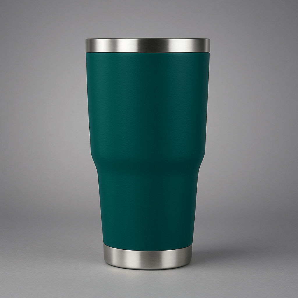 30oz Stainless Tumbler w/ Magnet Sliding Lid - Midnight Green - LoneStar Adhesive