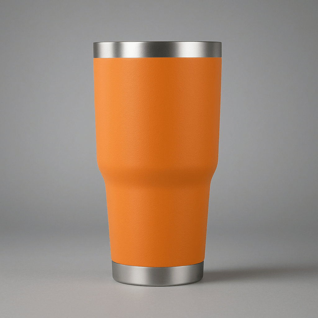30oz Stainless Tumbler w/ Magnet Sliding Lid - Orange - LoneStar Adhesive
