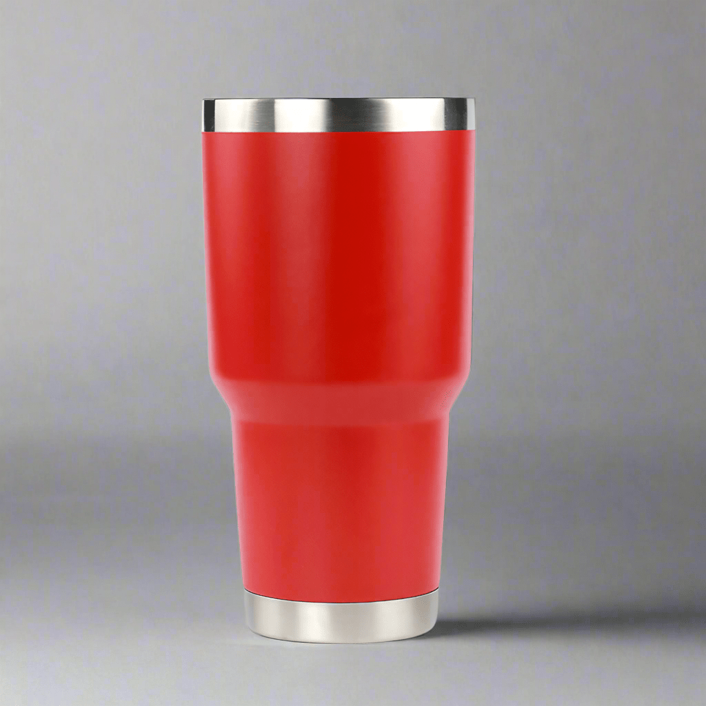 30oz Stainless Tumbler w/ Magnet Sliding Lid - Red - LoneStar Adhesive