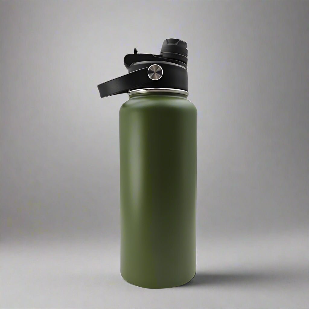 32oz Sports Water Bottle - Army Green - LoneStar Adhesive