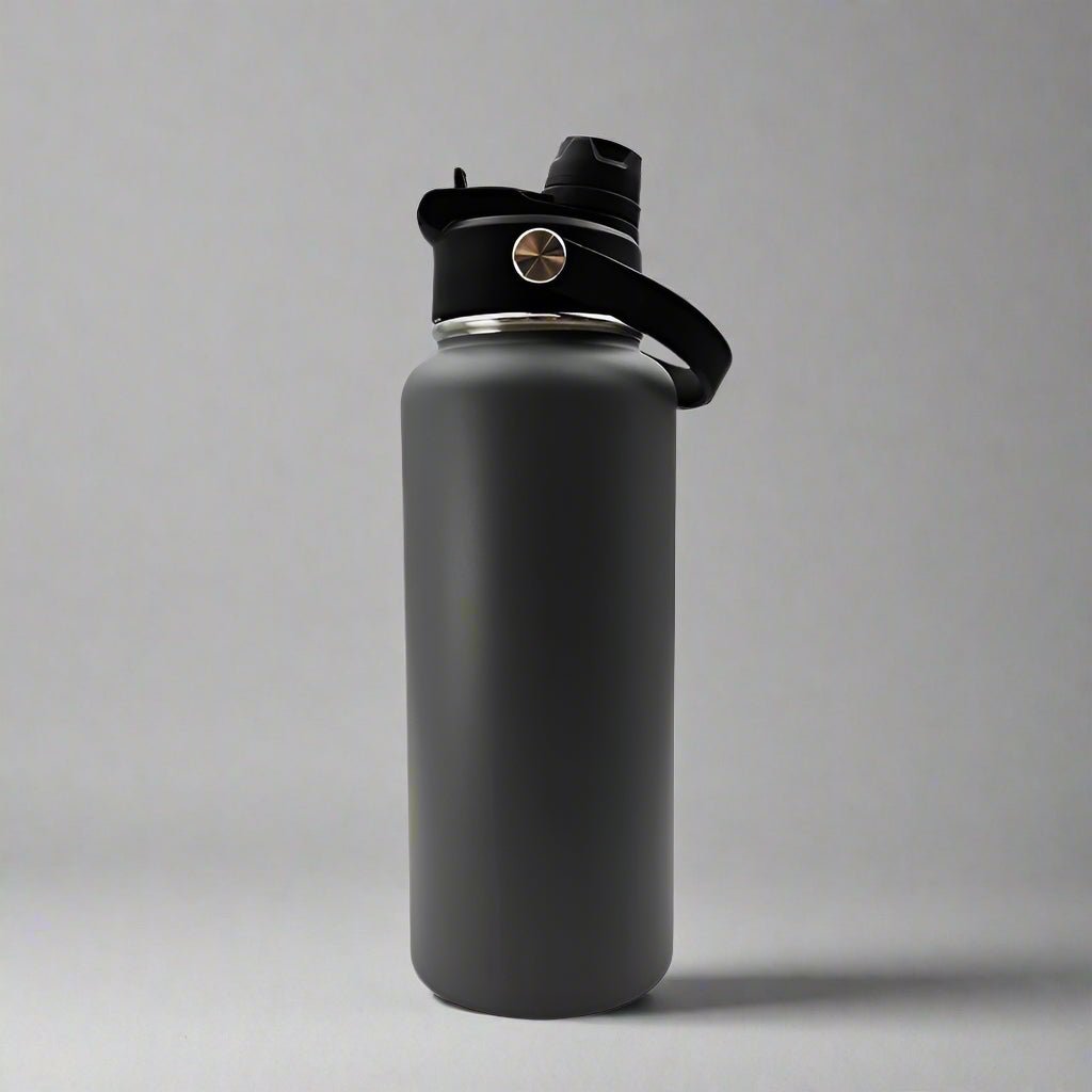 32oz Sports Water Bottle - Charcoal - LoneStar Adhesive