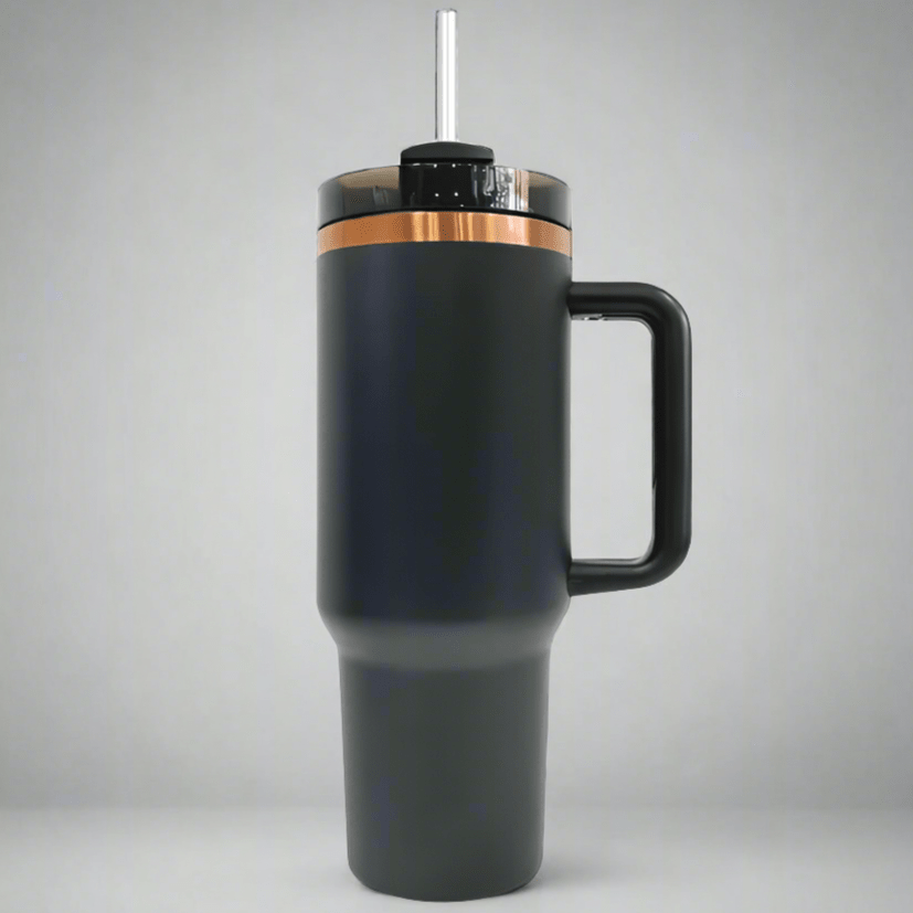 40oz Copper Plated Tumbler - Black - LoneStar Adhesive