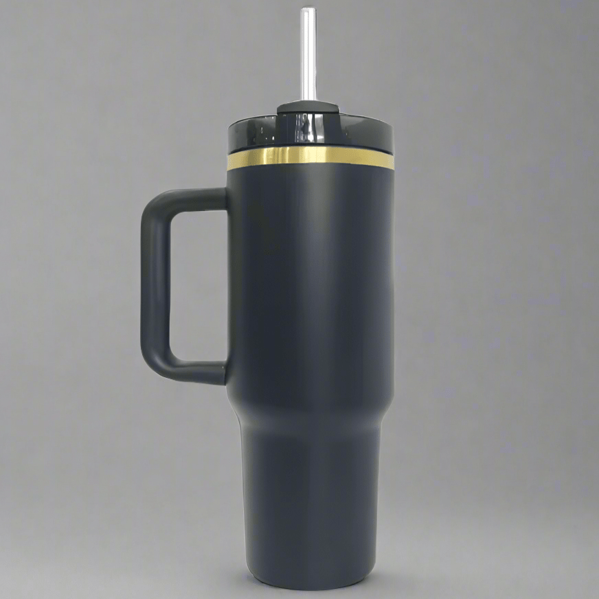 40oz Gold Plated Tumbler - Black - LoneStar Adhesive