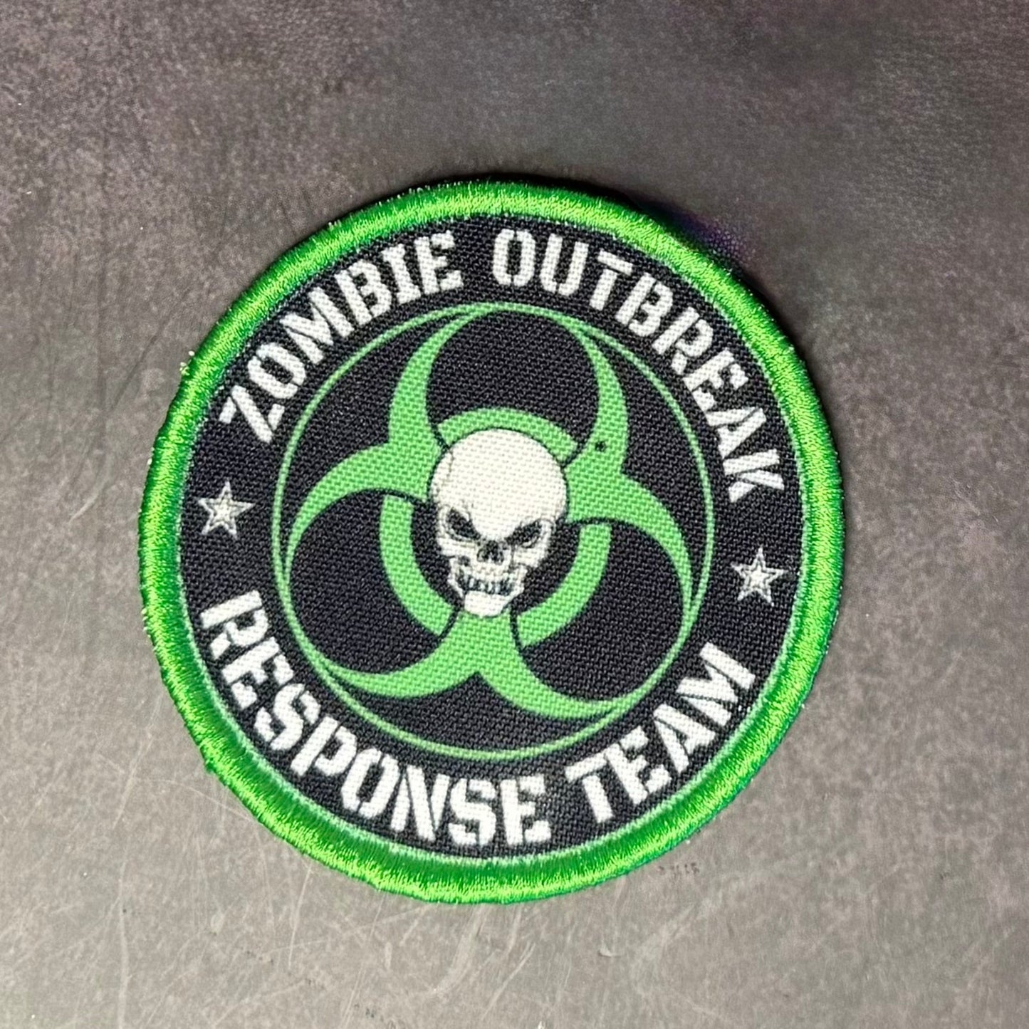 Zombie Outbreak Response Team Funny Morale Patch | Made in USA | VELCRO® Brand Hook Backing