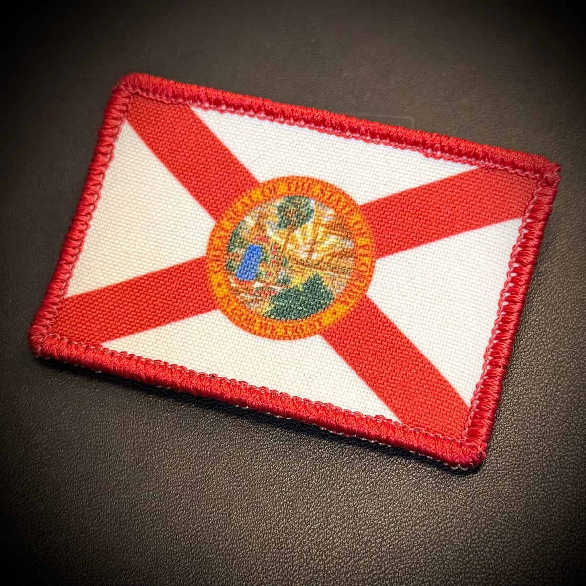 Florida State Flag Printed Morale Patch, 2x3" | VELCRO® Brand Hook Backing