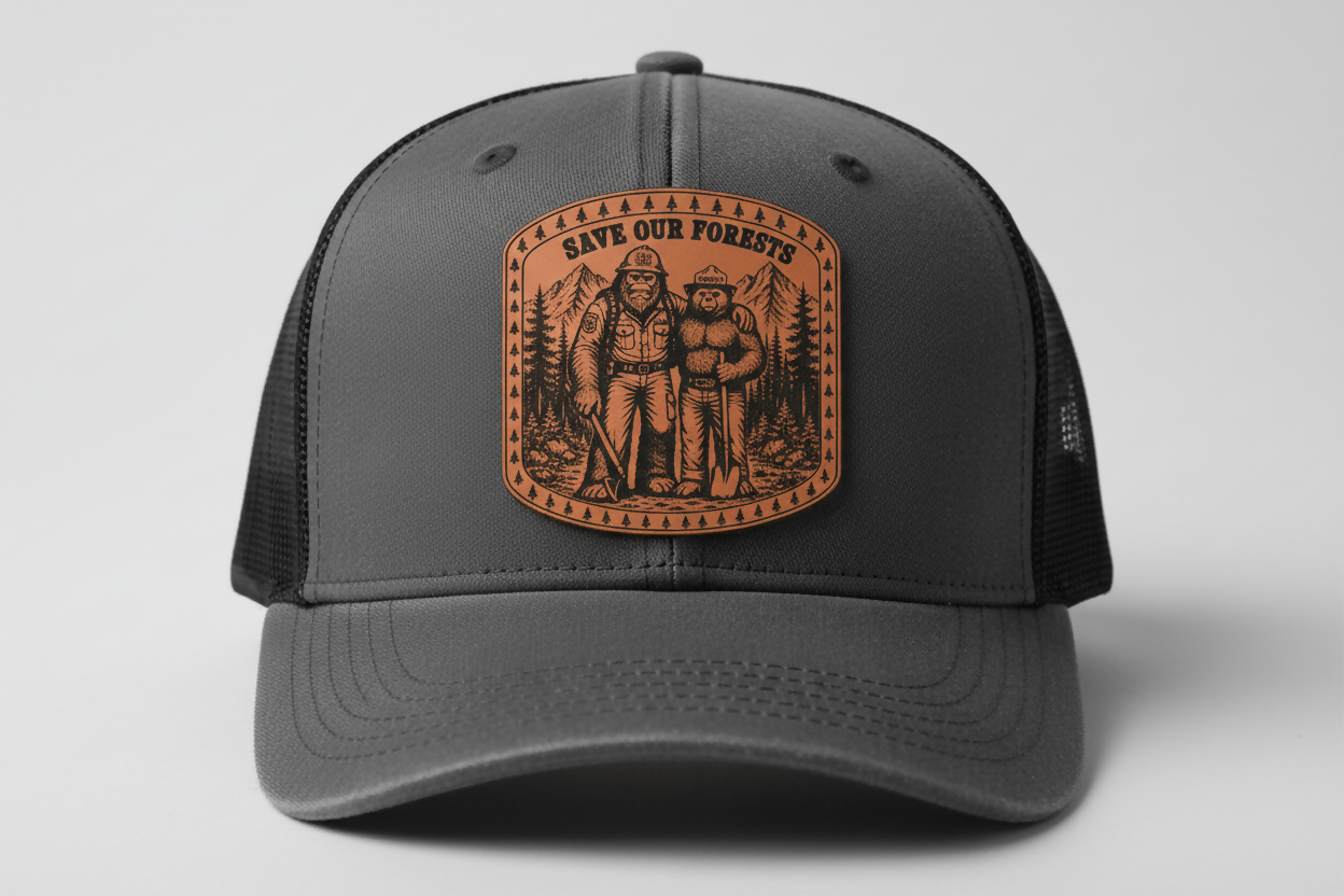 Save our forest Bigfoot and Smokey the Bear