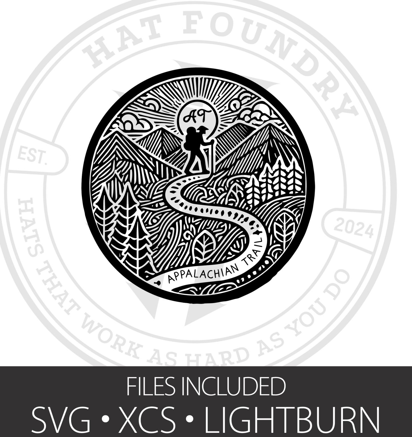 Appalachian Trail Patch SVG - #LoneStar Adhesive#