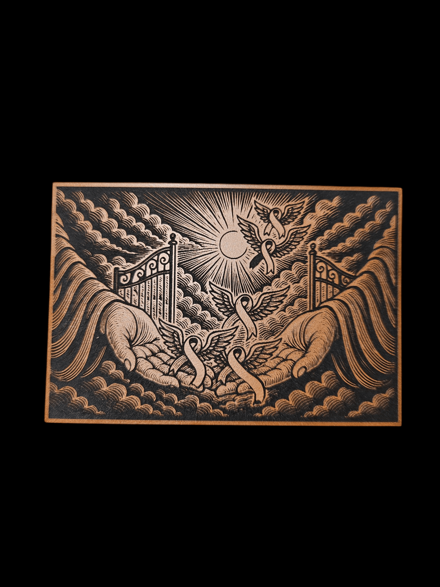 Awareness Ribbons - Pearly Gates Version 3 - LoneStar Adhesive