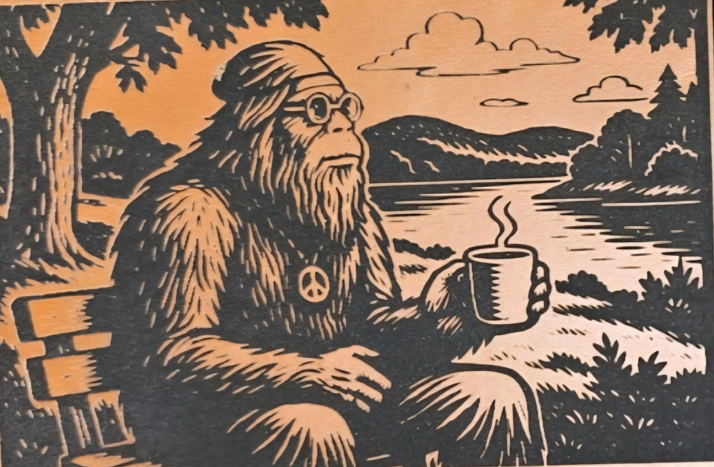 Bandana Bigfoot Hippie Digital File - LoneStar Adhesive