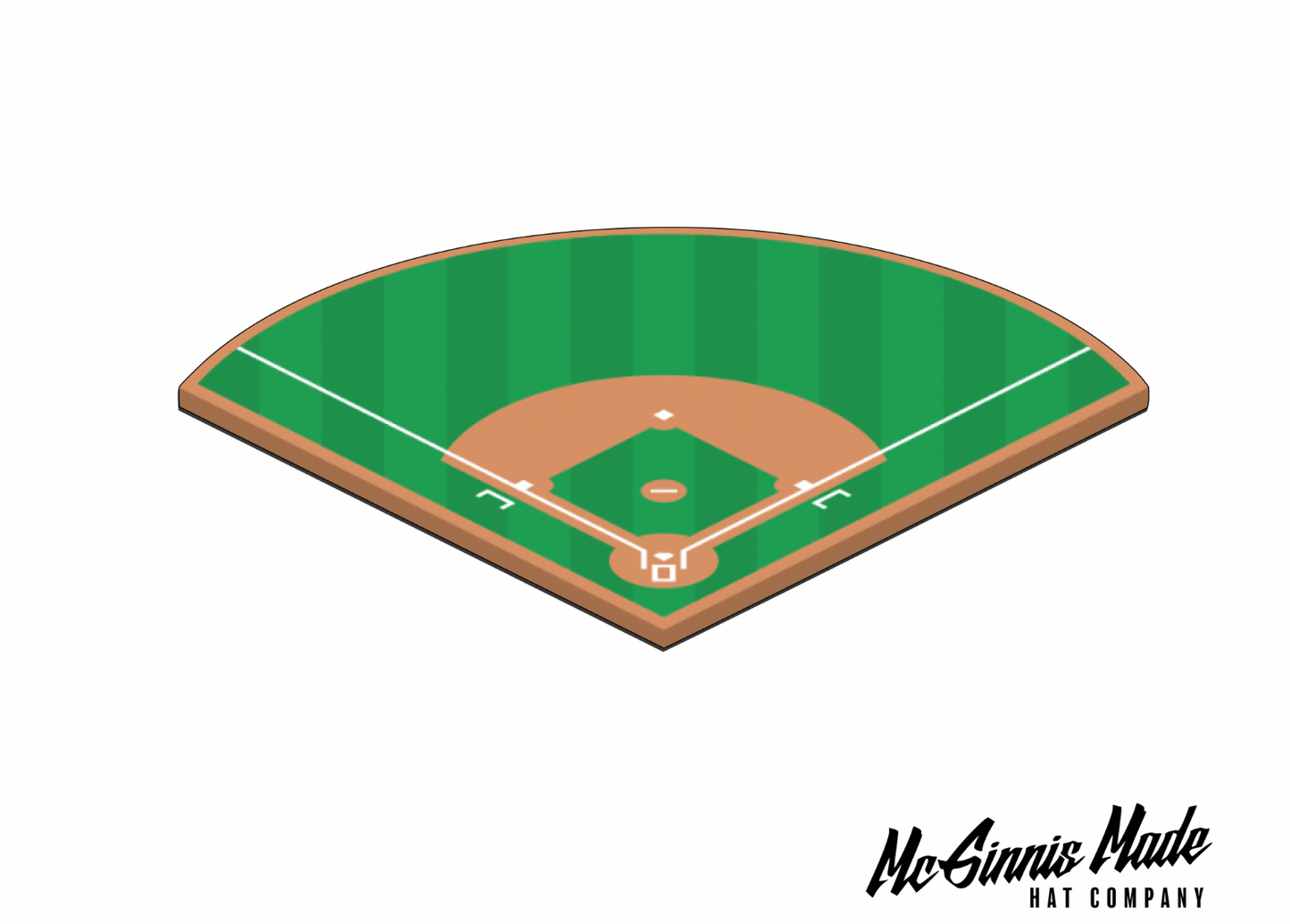 "Baseball Field" UV Printed Patches - LoneStar Adhesive