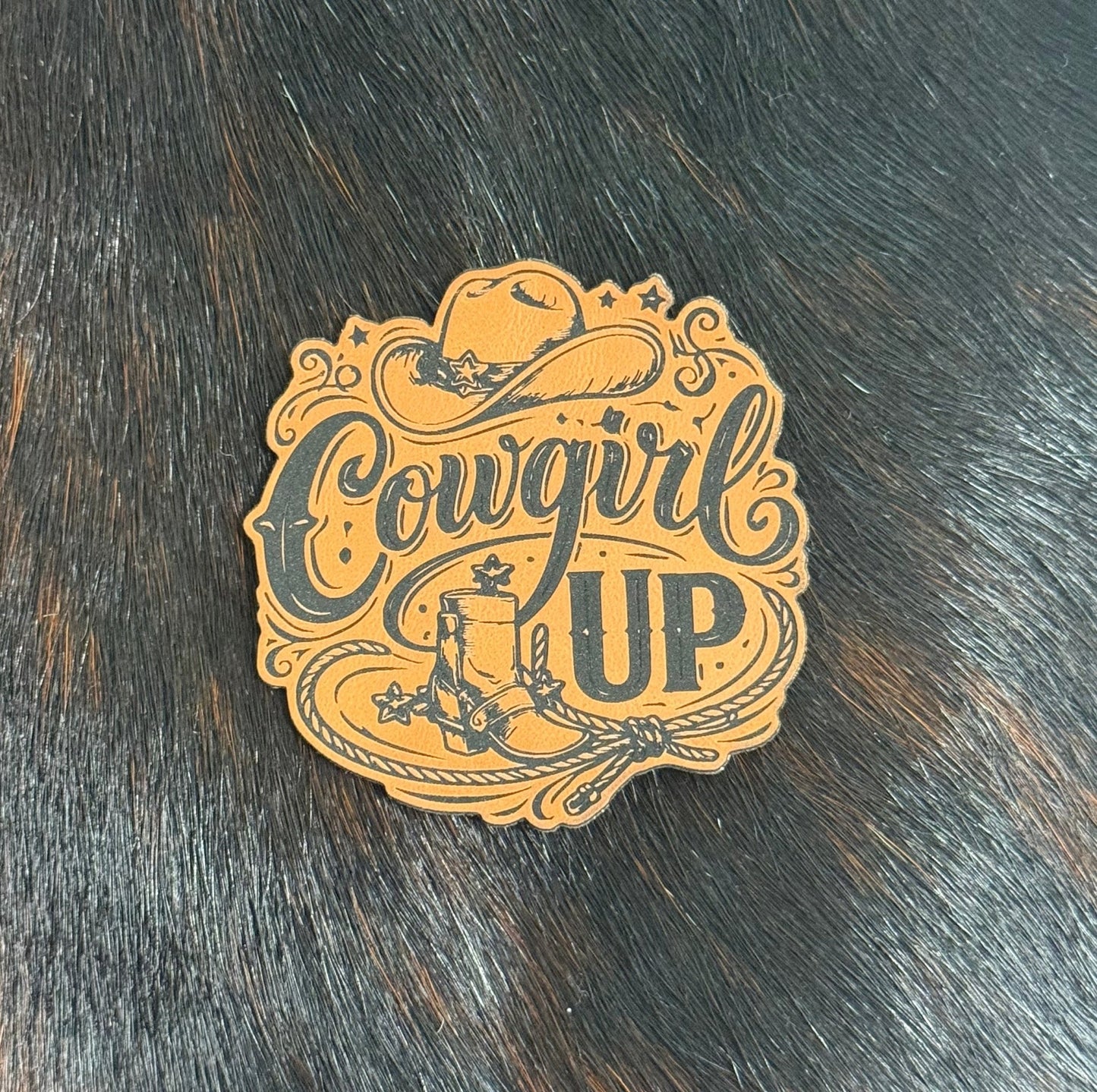Cowgirl Up Patch (western) - LoneStar Adhesive