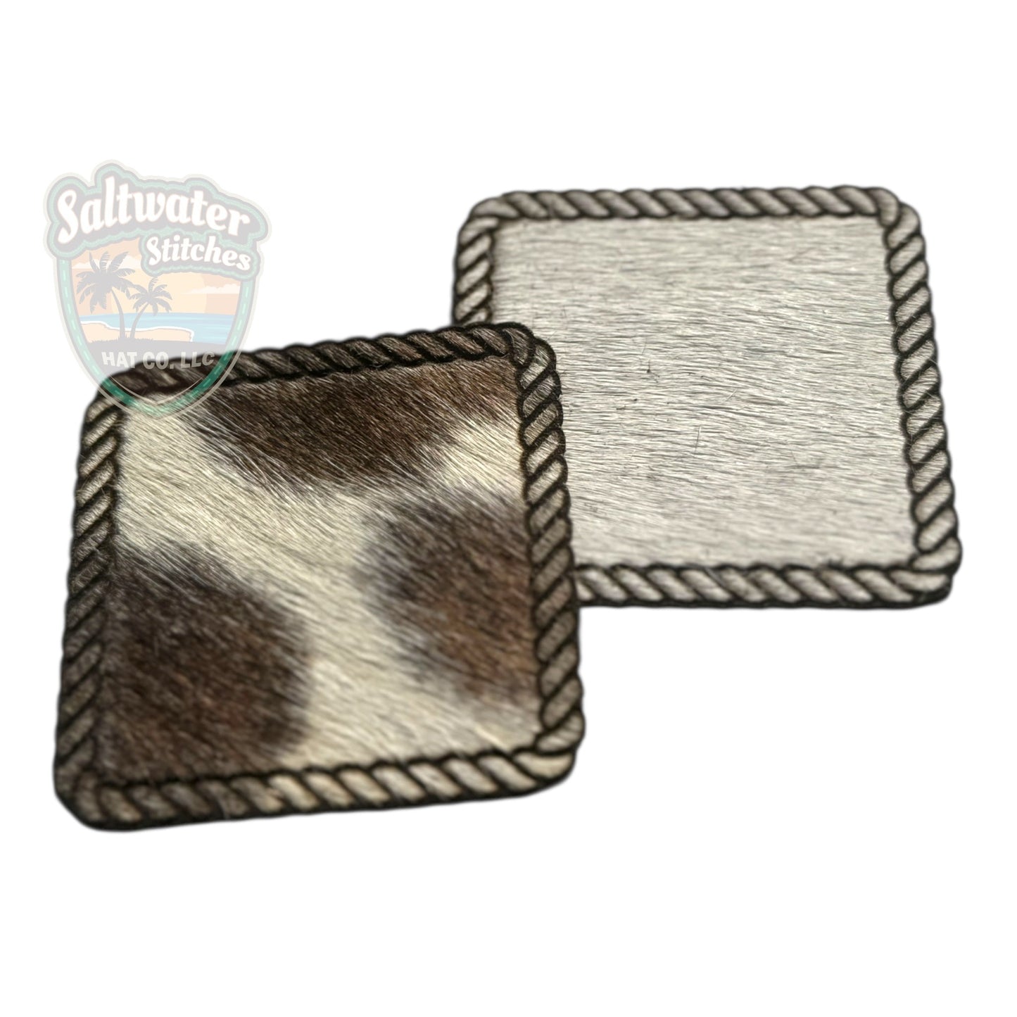 Cowhide square rope border - LoneStar Adhesive