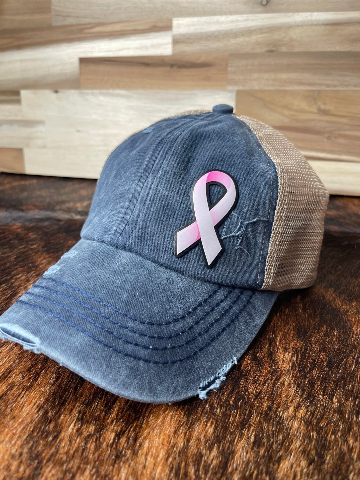 Die Cut UV Printed Texture Build Awareness Ribbon - LoneStar Adhesive