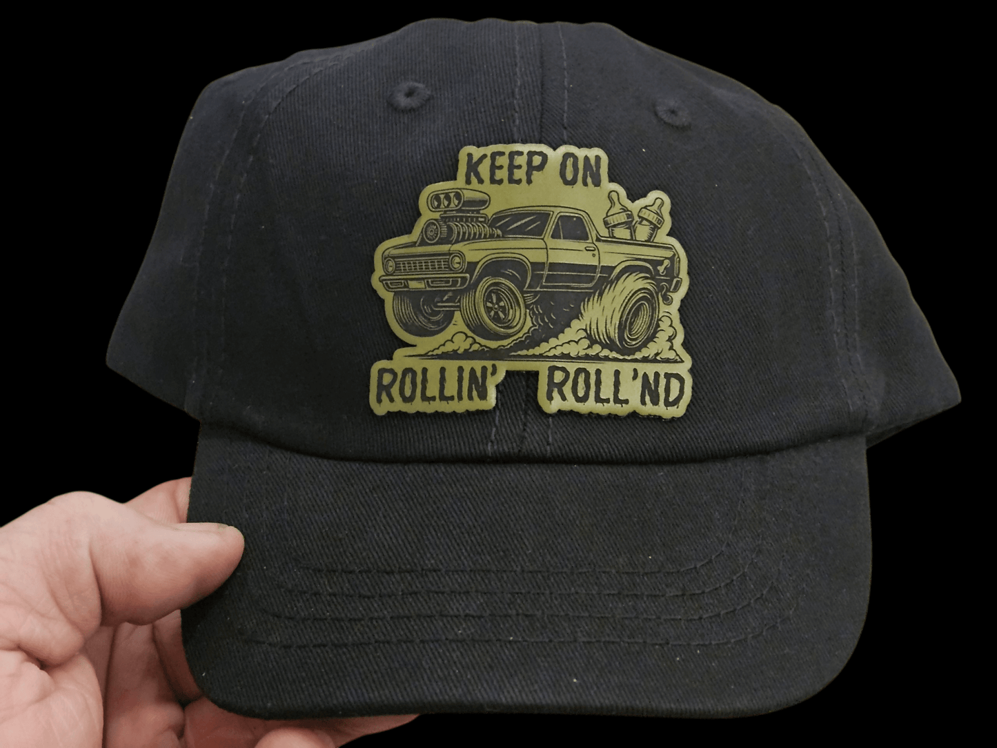 El Camino Hot Rod With Baby Bottles ( No Name) - LoneStar Adhesive