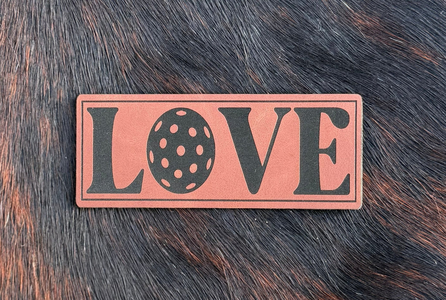 Engraved Love (Pickleball) Patch - LoneStar Adhesive