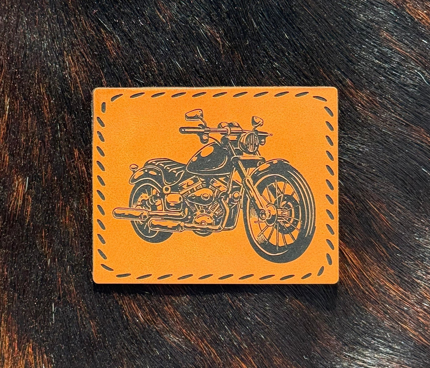 Engraved Motorcycle Patch - LoneStar Adhesive
