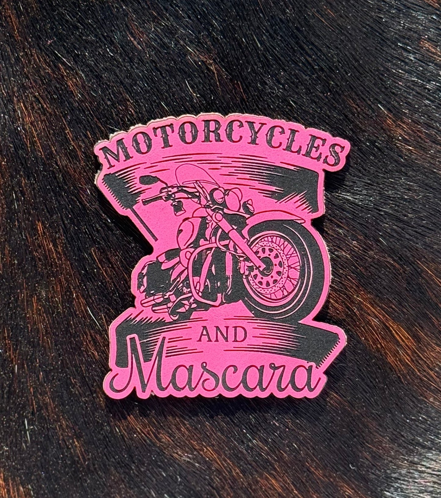 Engraved Motorcycles and Mascara Patch - LoneStar Adhesive